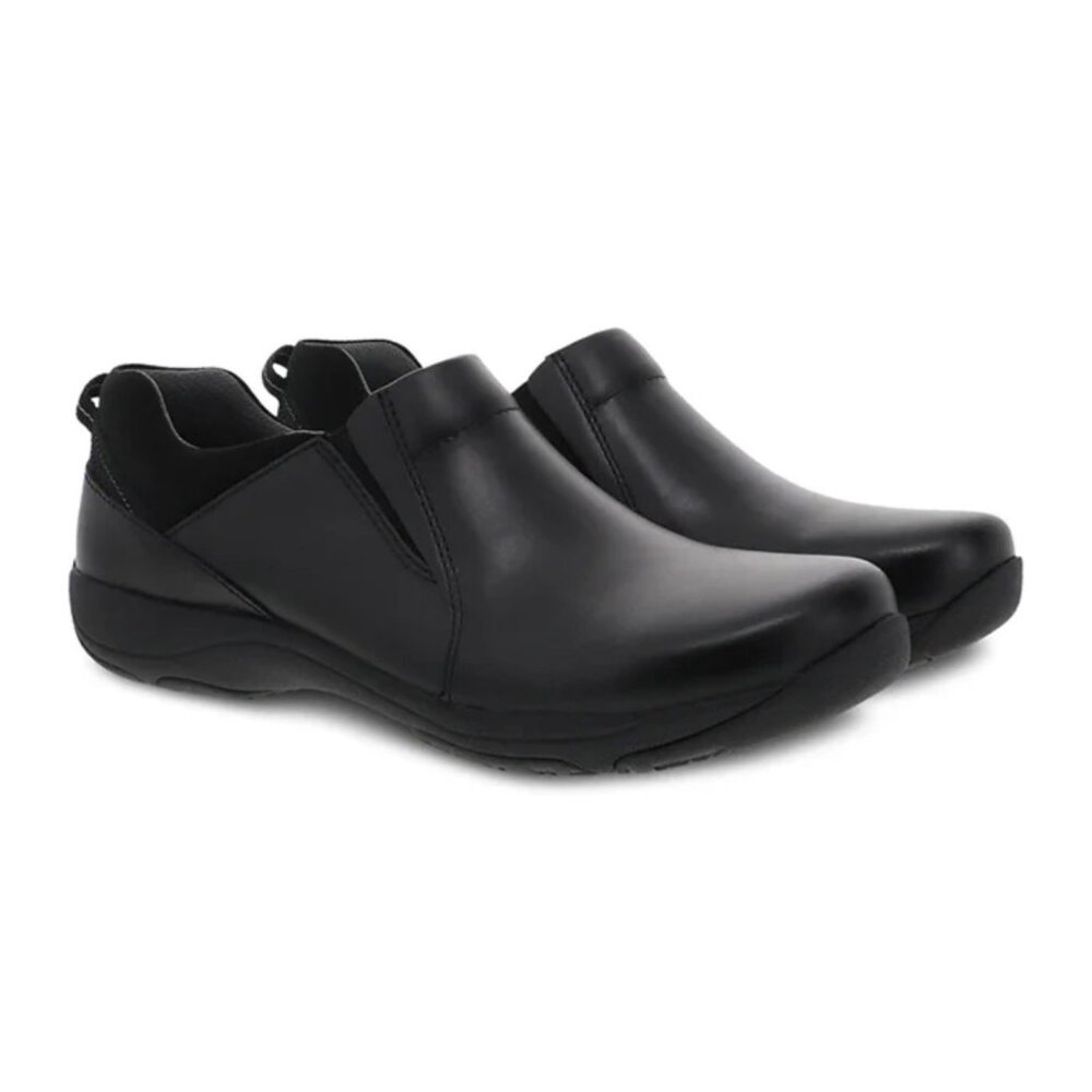 Dansko Neci Leather Nonslip Black Size EU36 EUC US 5.5/6 Clog